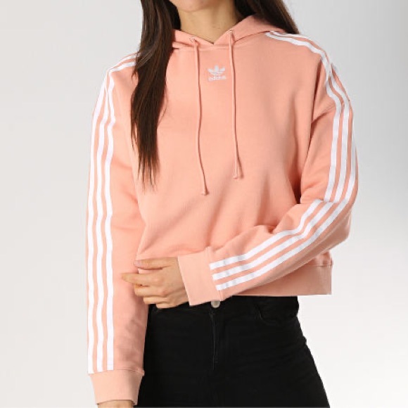 Adidas Women’s Cropped Sweatshirt in Pink - Picture 1 of 11